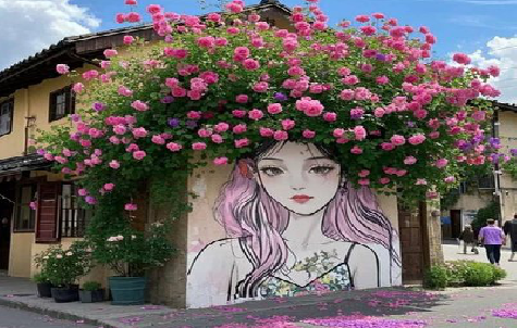 盈江怎么设计网红打卡墙绘