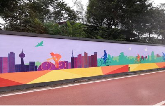 盈江墙体彩绘-围墙