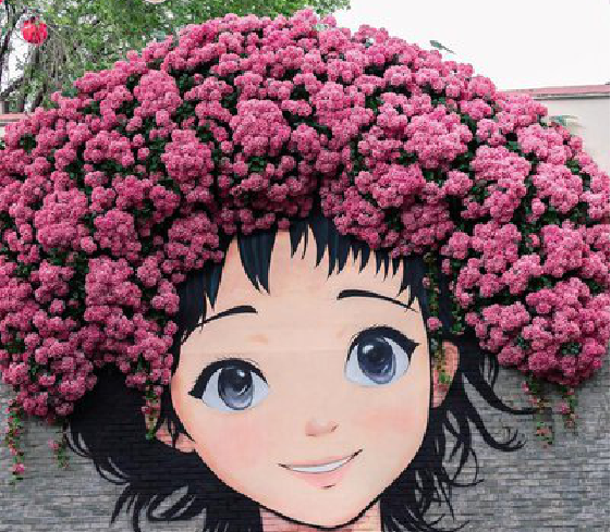 盈江墙体彩绘-网红墙打卡