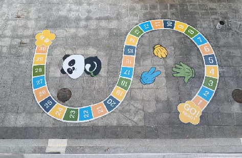 盈江地面游戏彩绘