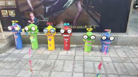 盈江商业区彩绘