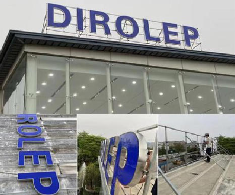 盈江楼顶发光字安装的注意事项。